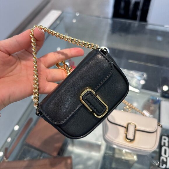 Marc Jacobs Handbags - NWT！Marc Jacobs The Nano J Marc Charm -Black Leather